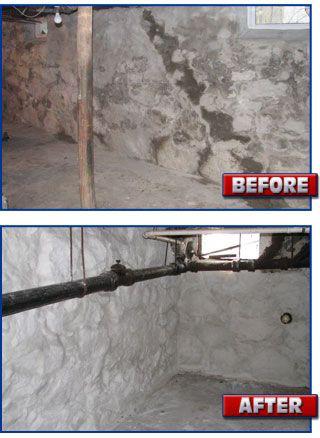 Basement Before and after